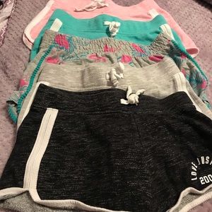 Justice girls shorts. 5 pair for $10